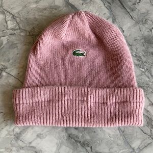 Lacoste pink touque